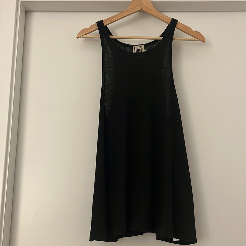 Free people black tank top